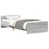 vidaXL Bedframe bewerkt hout grijs sonoma eiken 75x190 cm