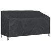 vidaXL Tuinbankhoes Zwart 175 x 85 x 65 / 94 cm 600D stof