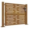 vidaXL Poort 100x75 cm vierkant cortenstaal
