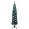 vidaXL Kunstkerstboom Groen 180 cm PVC en Staal en Kunststof