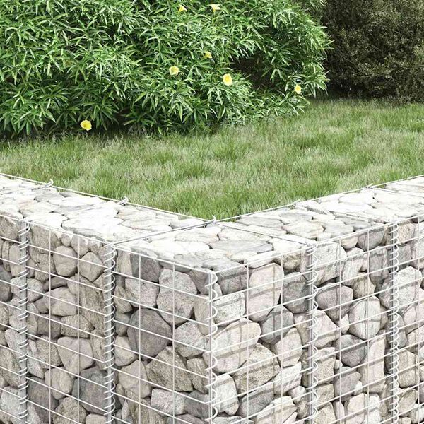 vidaXL Gabion plantenbakken 3 st verhoogd 30x30x50 cm ijzer