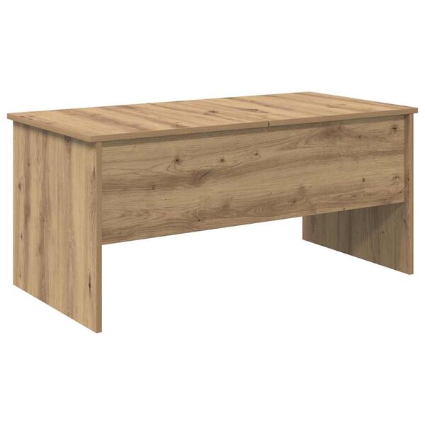 vidaXL Salontafel Artisan Eiken 102 x 50,5 x 46,5 cm Bewerkt hout