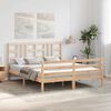 vidaXL Bedframe met hoofdbord massief hout 160x200 cm