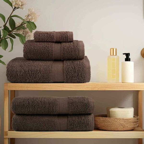 vidaXL Washandjes SOLUND Bruin Katoen