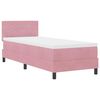 vidaXL Boxspringbed met matras met hoofdeinde Roze 80 x 200 cm Fluweel