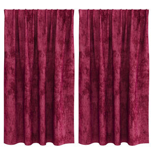 vidaXL Velvet Gordijnen 2 pcs Wijnrood 140 x 140 cm Fluweel