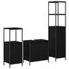 vidaXL Badkamermeubelset 3 st Zwart Eiken 36 x 35 x 165 cm