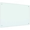 vidaXL Spatscherm keuken 90x60 cm gehard glas wit