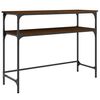 vidaXL Wandtafel 100x35,5x75 cm bewerkt hout bruin eikenkleur