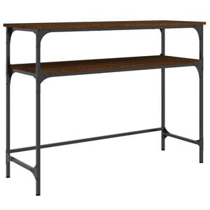 vidaXL Wandtafel 100x35,5x75 cm bewerkt hout bruin eikenkleur