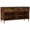 vidaXL Schoenenbank 102x35x55 cm bewerkt hout gerookt eikenkleurig