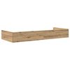 vidaXL Bedframe met hoofdeinde Artisan Eiken 70 x 190 cm Bewerkt hout