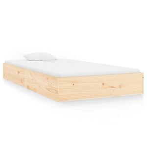 vidaXL Bedframe massief hout 100x200 cm