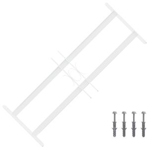 vidaXL Beveiligingsrooster voor ramen met 2 kruisregels 3 pcs 43-74 cm