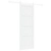 vidaXL Schuifdeur 78 x 211 cm Bewerkt hout Wit