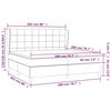 vidaXL Boxspring met matras stof lichtgrijs 200x200 cm