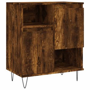 vidaXL Dressoir 60x35x70 cm bewerkt hout gerookt eikenkleurig