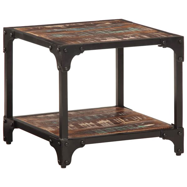 vidaXL Salontafel 40x40x36 cm massief gerecycled hout