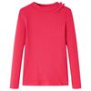 Kindershirt met lange mouwen 104 felroze