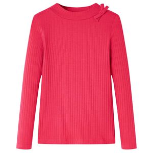 vidaXL Kindershirt met lange mouwen 104 felroze