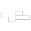 vidaXL Wandschap 167,5x18x68 cm bewerkt hout wit