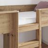 vidaXL Bunk Bed voor Kinderen Artisan Eiken 100 x 200 cm Bewerkt hout