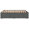 vidaXL Bedframe zonder matras stof donkergrijs 140x200 cm