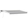 vidaXL Handbediende luifel met LED's Antraciet en Wit 3,5 x 2 m