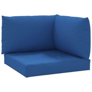 vidaXL Palletkussens 3 st oxford stof blauw