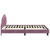 vidaXL Bedframe voor kinderen met hoofdbord Paars 80 x 200 cm Fluweel