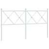 vidaXL Vervangend hoofdbord 160 cm metaal wit