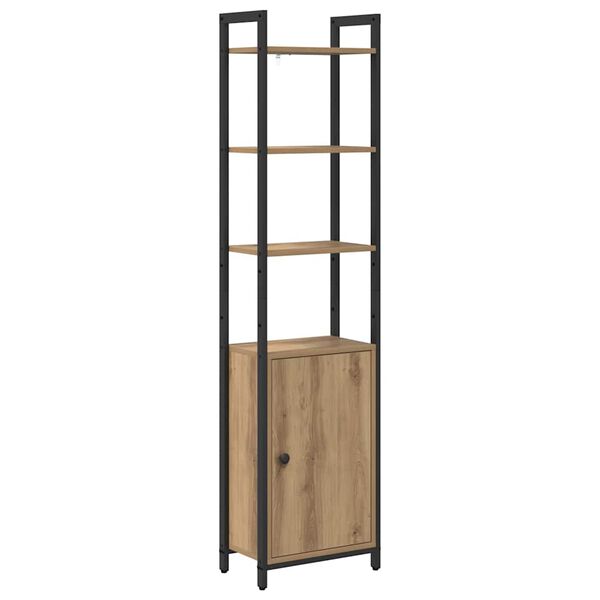 vidaXL Boekenkast Artisan Eiken 40 x 24 x 161 cm Bewerkt hout