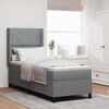 vidaXL Boxspring bed met matras Lichtgrijs 90 x 190 cm Stof