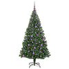 vidaXL Kunstkerstboom Groen 180 cm PVC en Staal en Kunststof