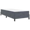 vidaXL Boxspringbed met matras Donkergrijs 80 x 220 cm Stof