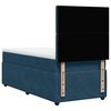 vidaXL Boxspring met matras fluweel blauw 90x200 cm