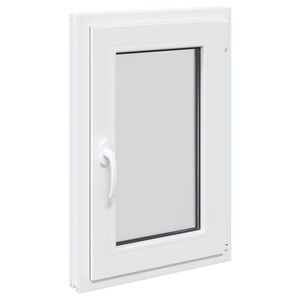 vidaXL Kelderraam RISOR 50 x 75 cm PVC en glas Wit
