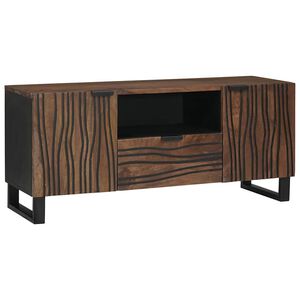 vidaXL TV Eenheden met lade Walnotenhout 105 x 33 x 46 cm Bewerkt hout