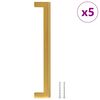 vidaXL Handvatten 5 st 192 mm roestvrij staal goudkleurig