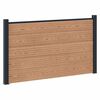 vidaXL Hek set 180 x 105 cm WPC en Aluminium Bruin