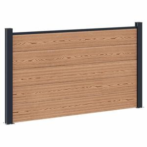 vidaXL Hek set 180 x 105 cm WPC en Aluminium Bruin