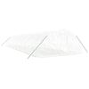vidaXL Tuinkas met stalen frame 80 m&sup2; 16x5x2,3 m wit