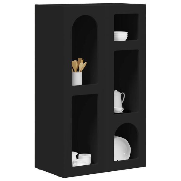 vidaXL Dressoir Zwart 59 x 35 x 100,5 cm Bewerkt hout