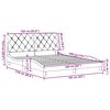vidaXL Bedframe zonder matras stof donkergrijs 160x200 cm