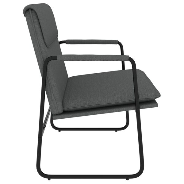 vidaXL Bankje 100x64x80 cm stof donkergrijs