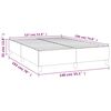 vidaXL Boxspring bed 140x190 cm fluweel donkergrijs