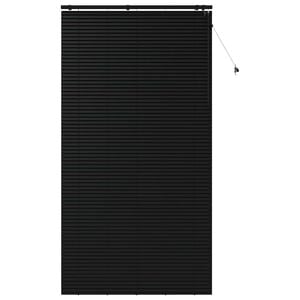vidaXL Jaloezie Zwart 130 x 250 cm 35 mm Massief Paulowniahout