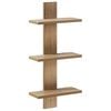 vidaXL Wandplank Artisanaal eiken 30 x 13.5 x 64.5 cm Bewerkt hout