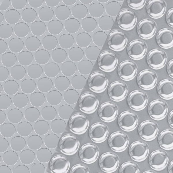 vidaXL Zwembadfolie solar drijvend rechthoekig 6x4 m PE zilverkleurig