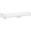 vidaXL Wandschap zwevend 90x23,5x3,8 cm MDF wit